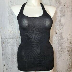 Lululemon Cool Racer Back Tank Top camuflaje black gray  Yoga Women's  4/6?